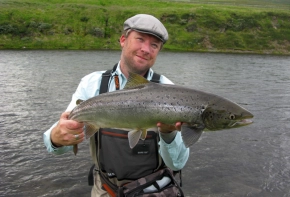 My first salmon from Fnjoská My first salmon from Fnjoská