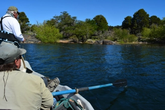 Pulmarí lake from the boat Pulmarí lake from the boat