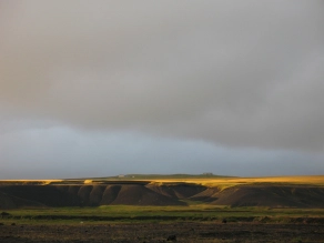 The flat landscape The flat landscape