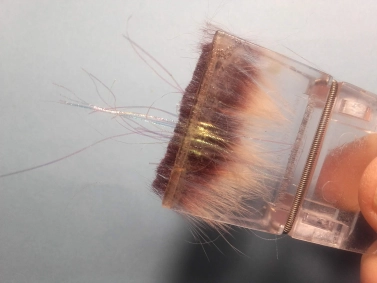 Step 3 - hair and flash Step 3 - hair and flash