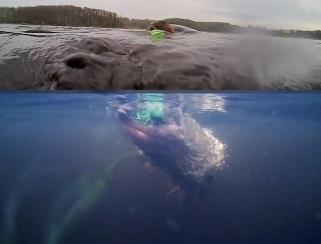 Popper take over and under the water Popper take over and under the water